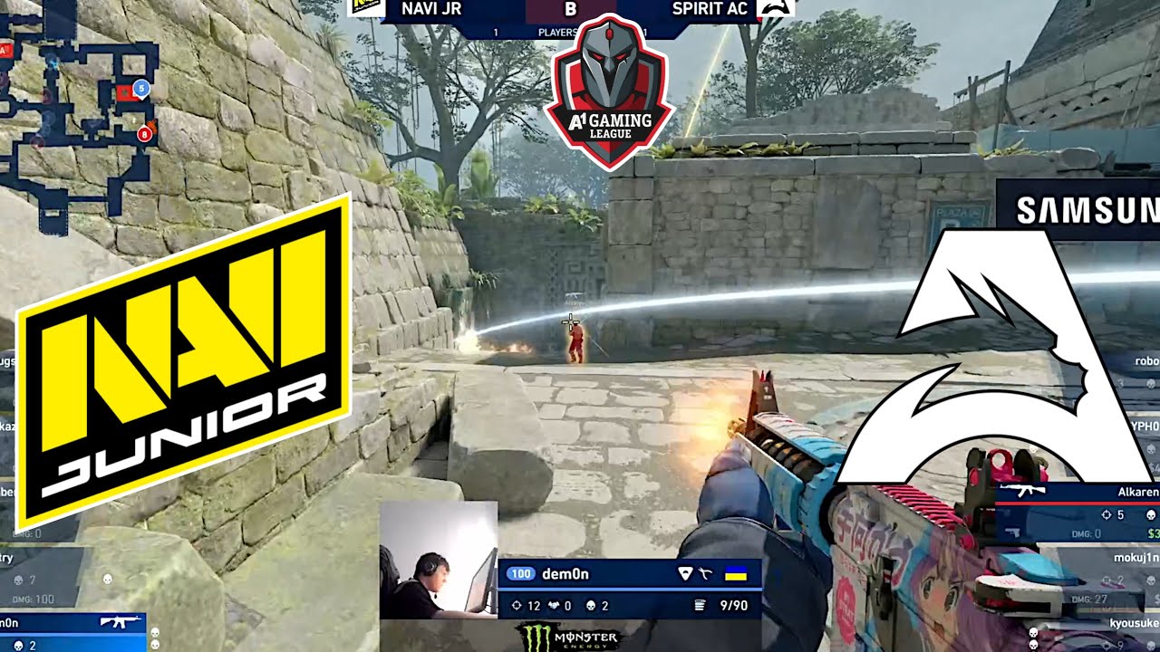 NAVI JUNIOR vs SPIRIT ACADEMY - A1 GAMING LEAGUE - HIGHLIGHTS