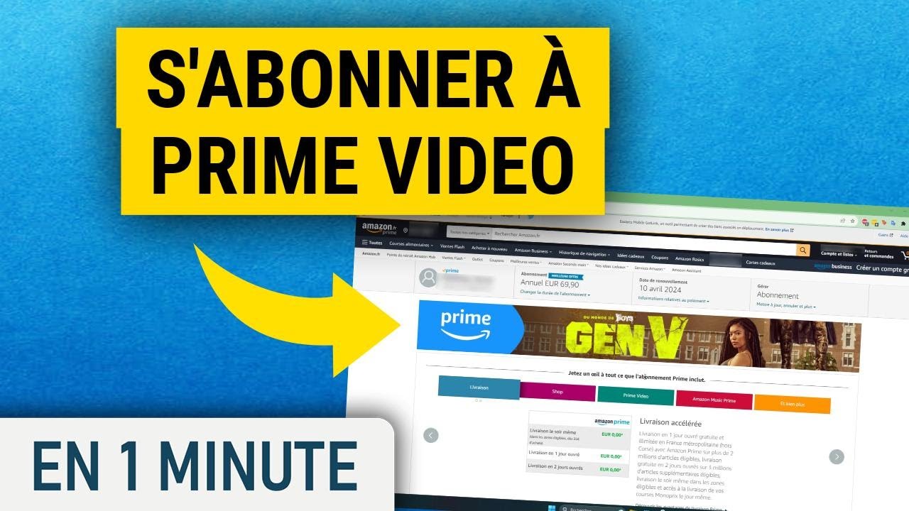 Comment s'abonner &agrave; Prime Video