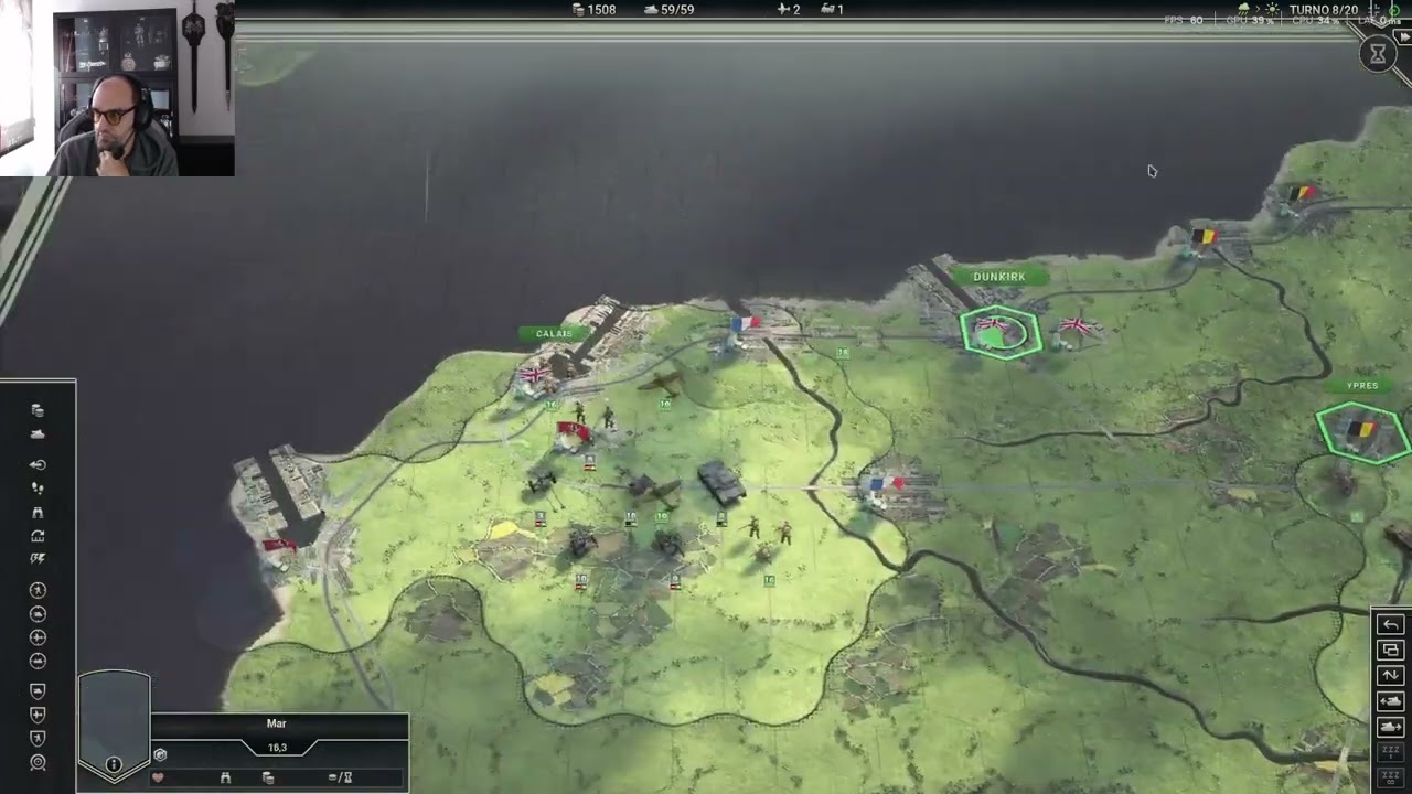 #5 Dunkerque | Panzer Corps 2 | Sin refuerzos, David Vs Goliat, Prestigio mínimo.