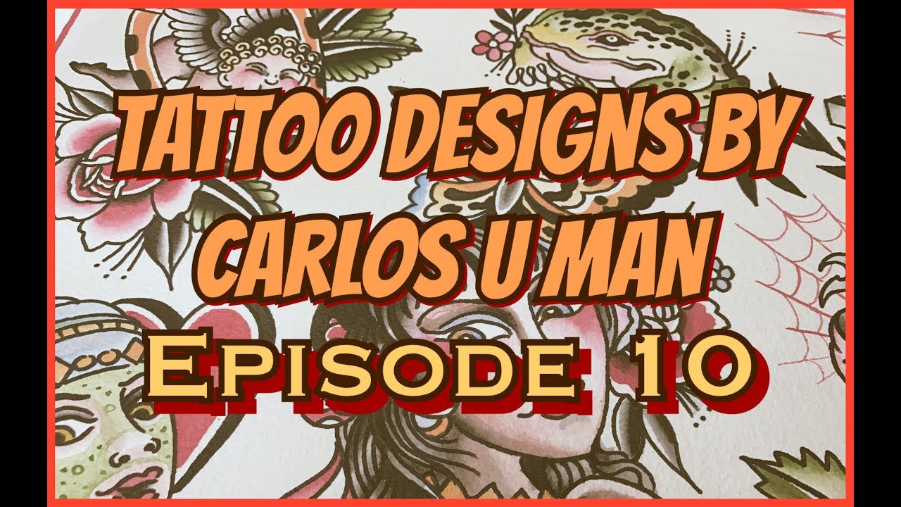 tattoo flash sheet painting