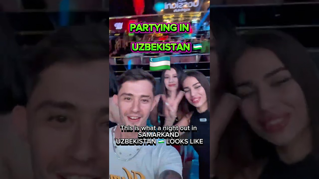 Nightlife in Uzbekistan! 🇺🇿 #uzbekistan #uzbekistantravel #centralasia #nightlife