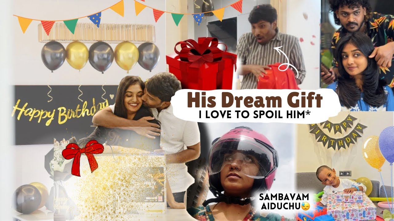 தமிழில்: He deserves to be spoiled🥺&hearts;️| My Boys Birthday vlog | How do we spend so much money??💰
