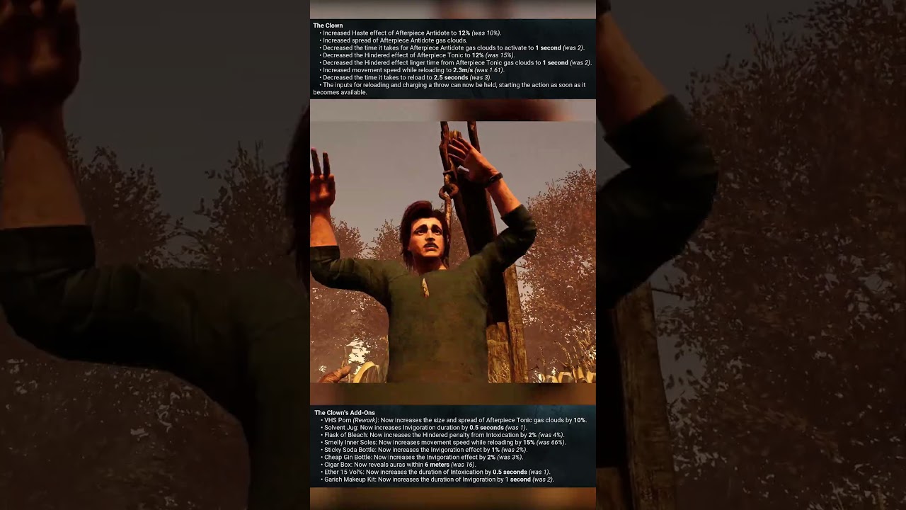Speed Bottle Clown is busted now (DBD 9.1.0 PTB) 