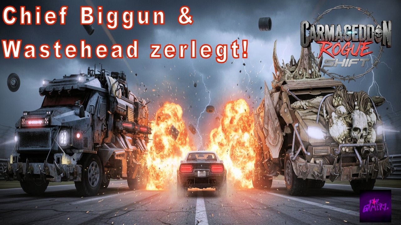 IN LETZTER SEKUNDE! ⏱️💥 Chief Biggun & Wastehead zerlegt! | Carmageddon Rogue Shift - Let´s Crash
