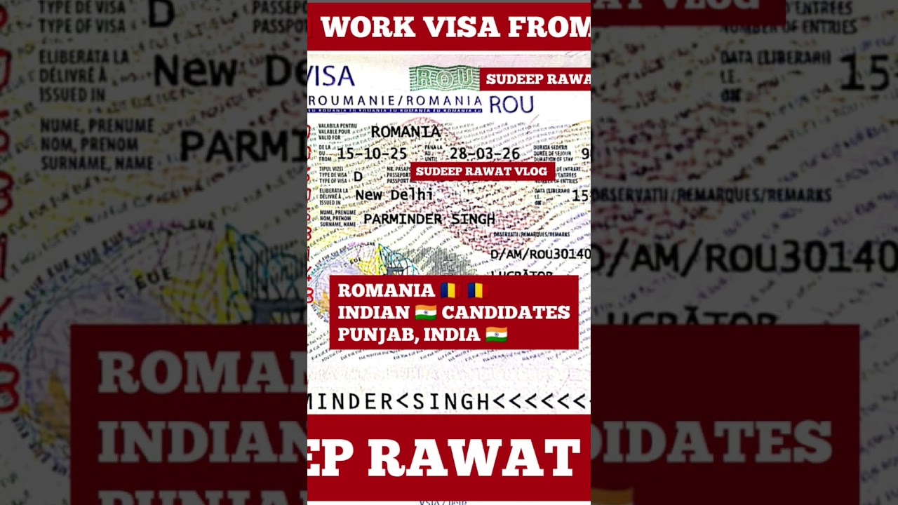 ROMANIA 🇷🇴 🇷🇴 WORK VISA FROM PUNJAB, INDIA 🇮🇳 TODAY GOT ROMANIA 🇷🇴 🇷🇴 WORK VISA CONGRATULATIONS