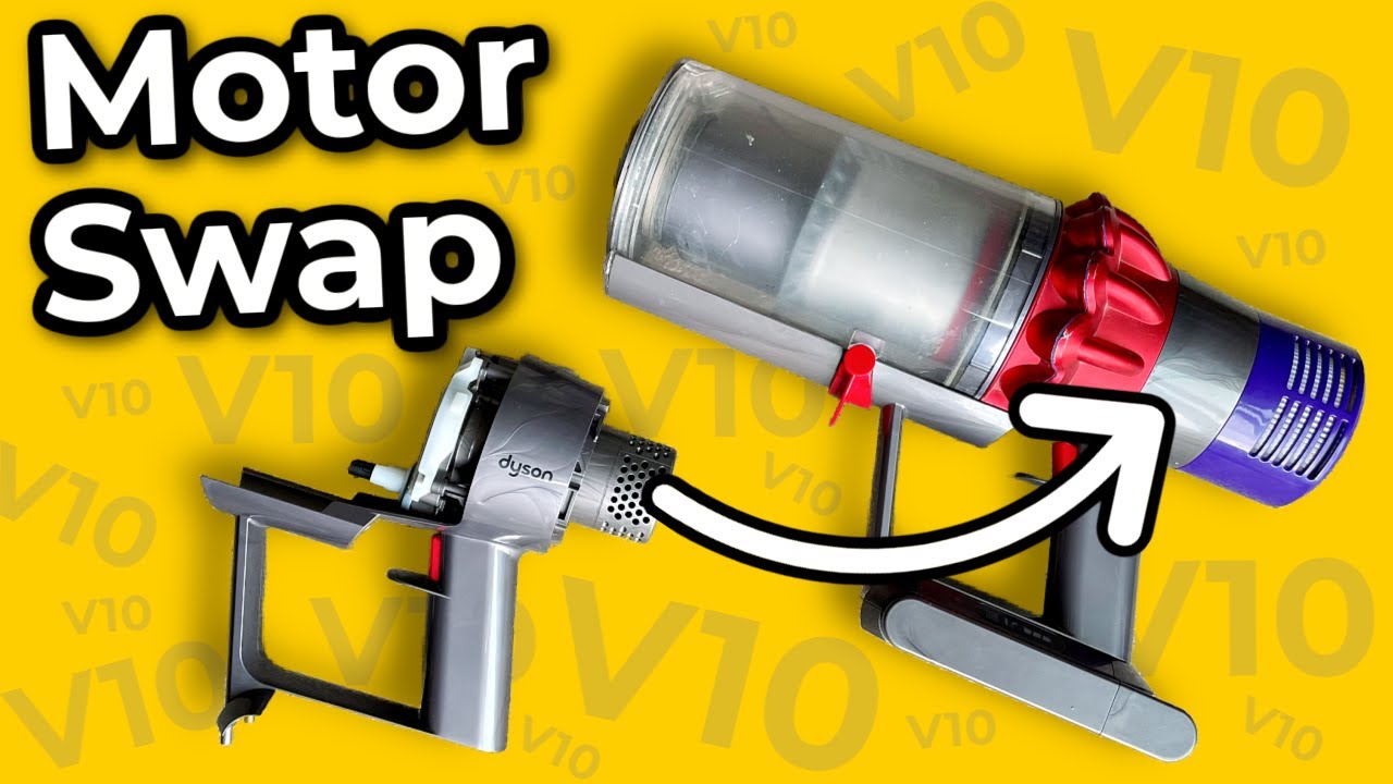 Как легко заменить корпус пылесоса Dyson V10 (969875-02) и мотор!