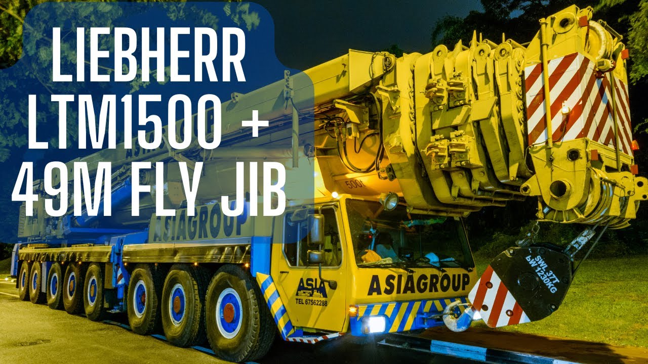 Asiagroup | Liebherr LTM1500 + 49 Fly Jib | 40min Mega Video