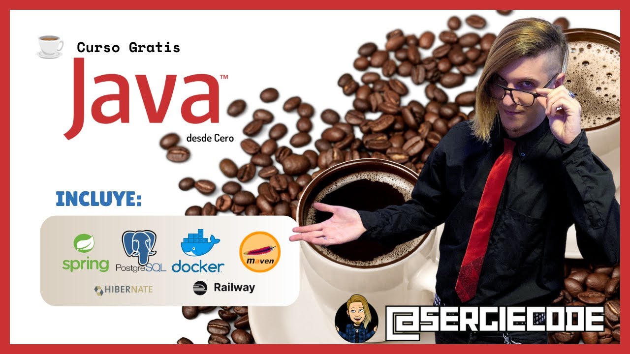 JAVA desde cero | Curso tutorial completo gratis con Spring, Hibernate, PostgreSQL, Docker y más
