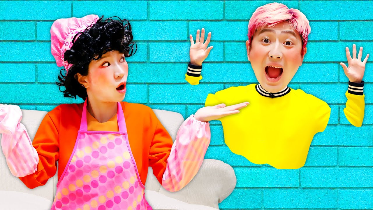 Jumps through the wall 벽을 통과해요! 강이와 마법의 벽 통과 장난감 놀이 Fun kids Video 럭키강이 LuckyKangi