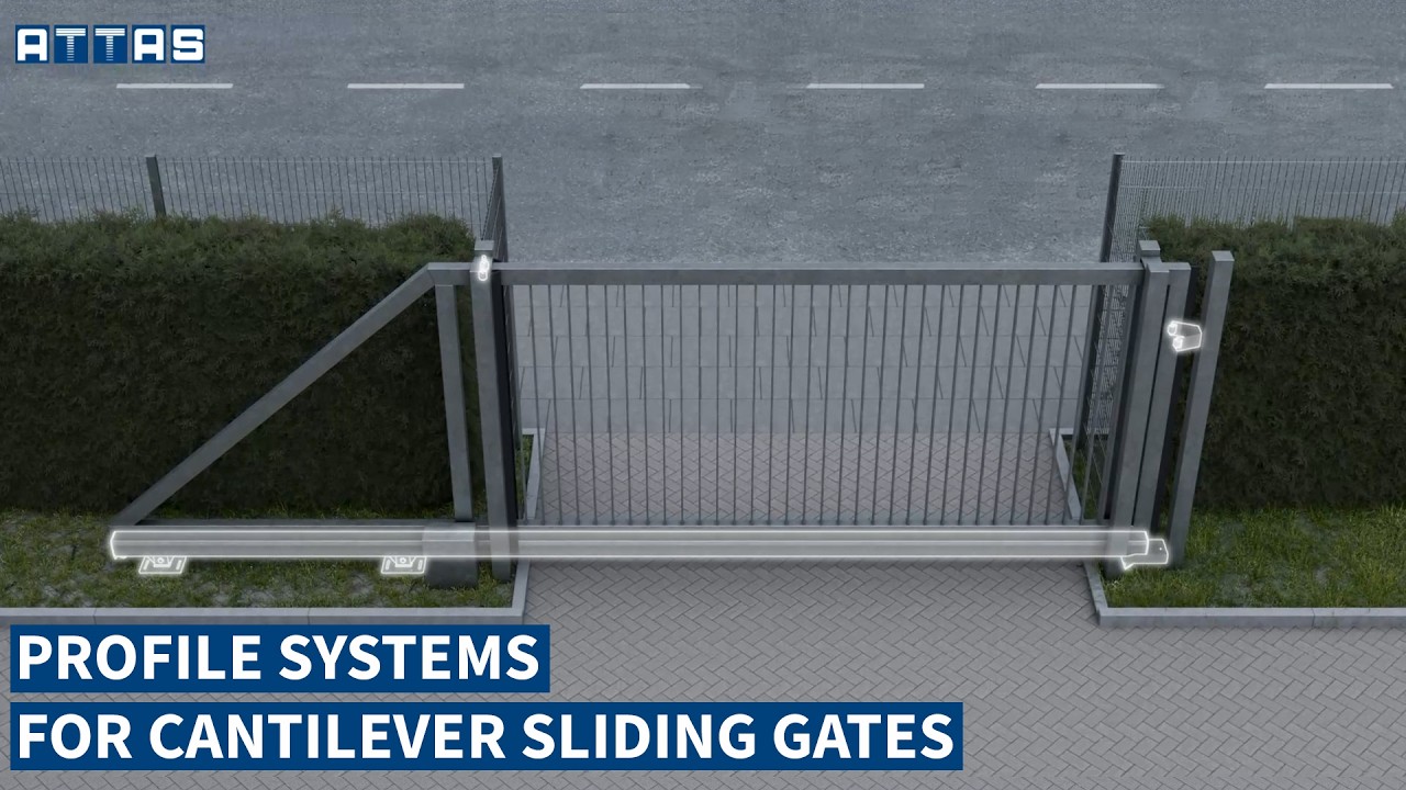ATTAS Profile Systems for Cantilever Sliding Gates | Strong & Precise