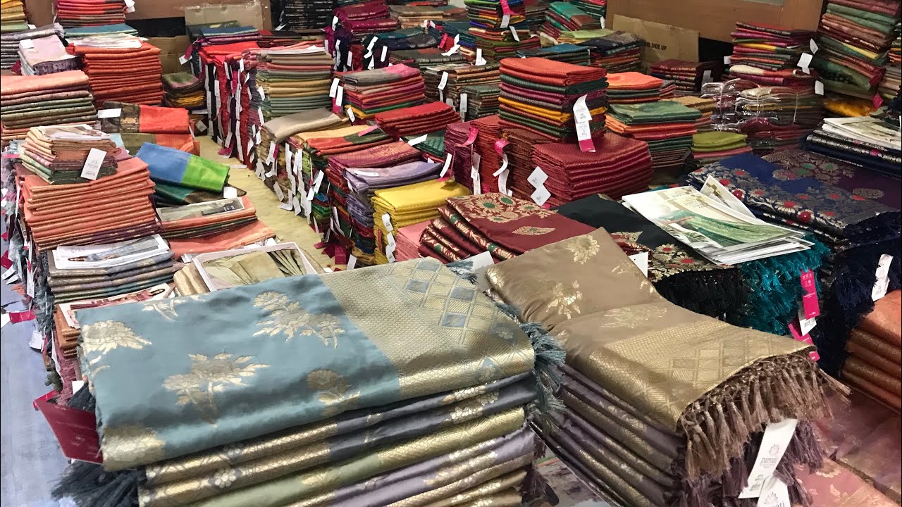 साड़ी फैक्ट्री से सीधा वीडियो / Saree Wholesale Market in Surat / Surat Saree wholesale 