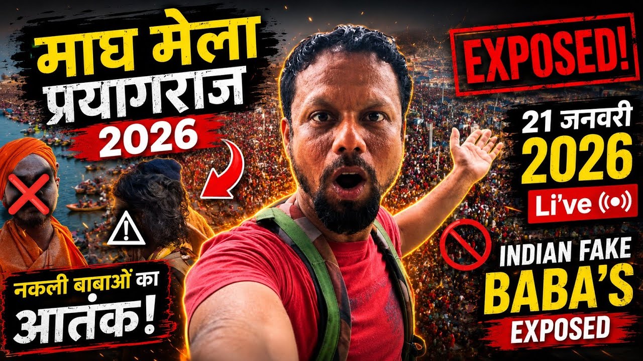 Magh Mela Prayagraj 2026 | Fake Indian Baba's Exposed | माघ मेले में नकली बाबाओं का आतंक | Prayagraj