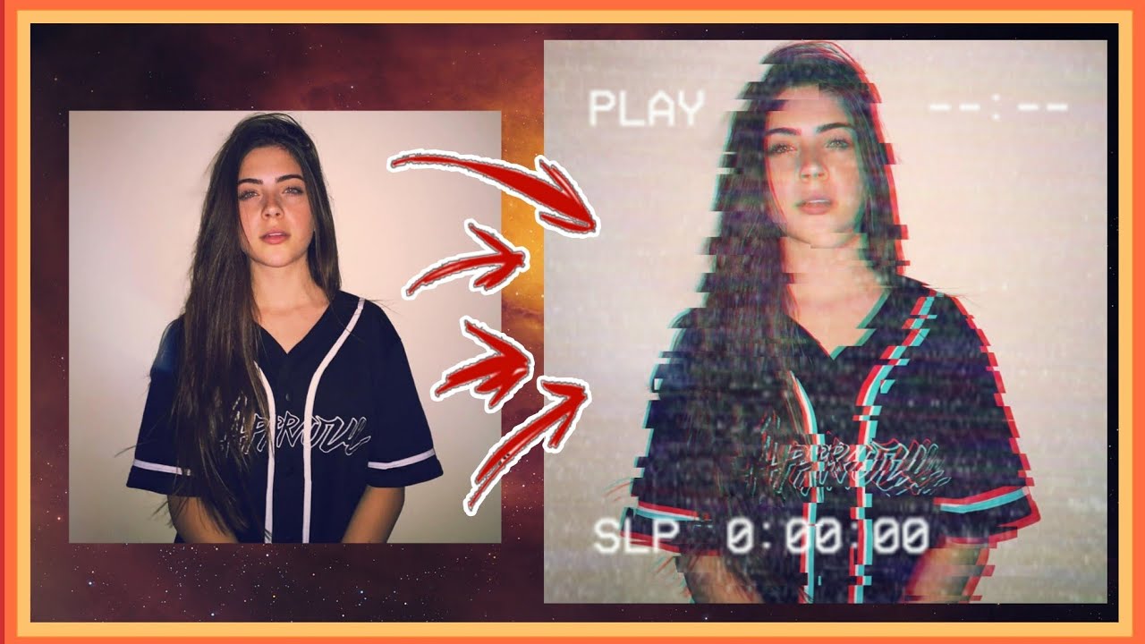 EFEITO GLITCH VHS VINTAGE NO PICSART | Edição Tumblr #1