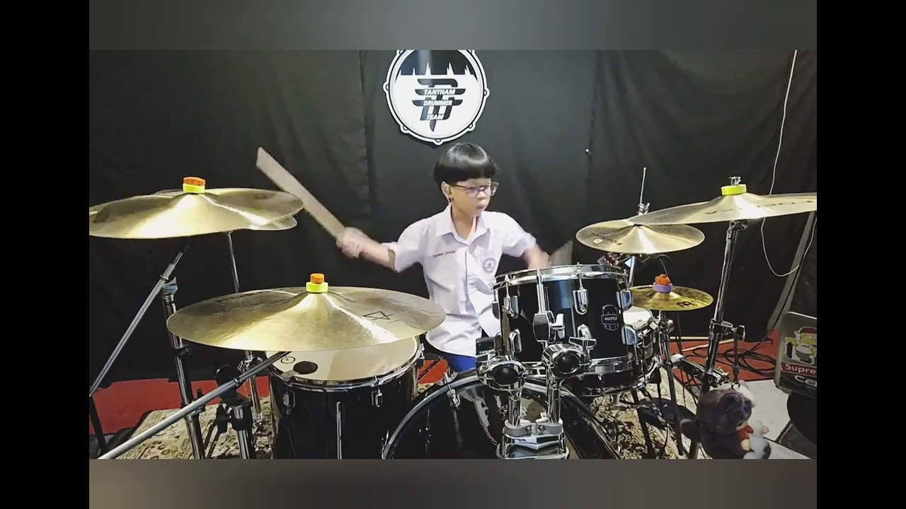 ยอมถอย - Three Man Down  ( แกะกลองเอง ) [Drum cover  I Tantham Drummer 6.10y  ]