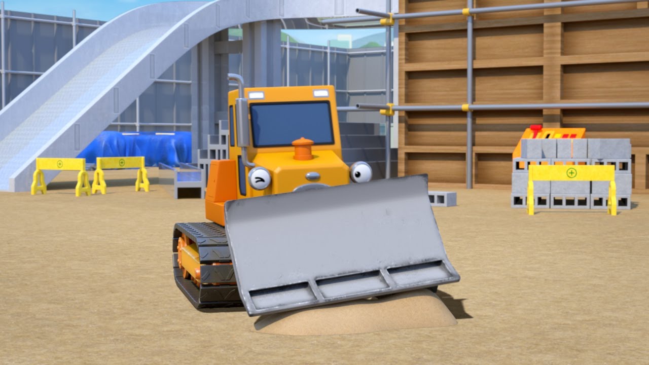 천하장사 중장비 동요 | 밀어밀어 불도저 빌리🔥 | 공사장 중장비🚧 | 꼬마버스 타요 중장비