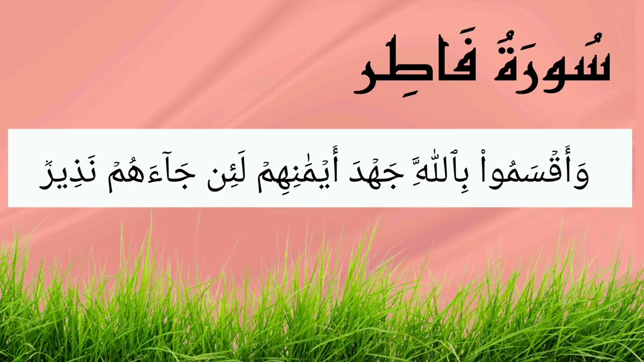 سورة فاطر (39-45) للقارئ هزاع البلوشي