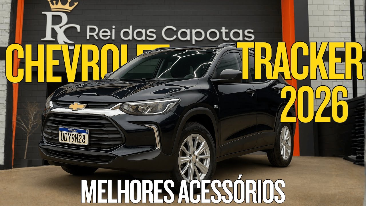 CHEVROLET TRACKER 2026 Instalamos Longarinas de Teto Original Friso e Soleira Porta Lâmpadas de Led