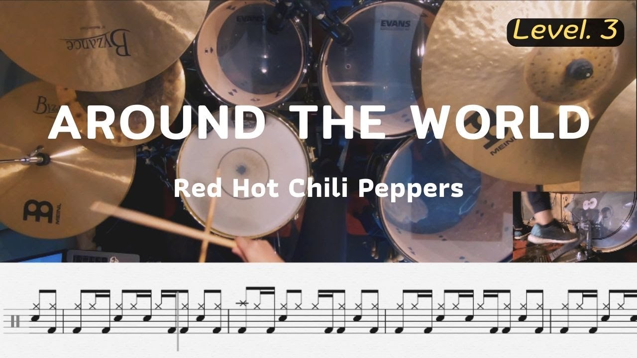 Around The World - Red Hot Chili Peppers  | โน้ตกลอง