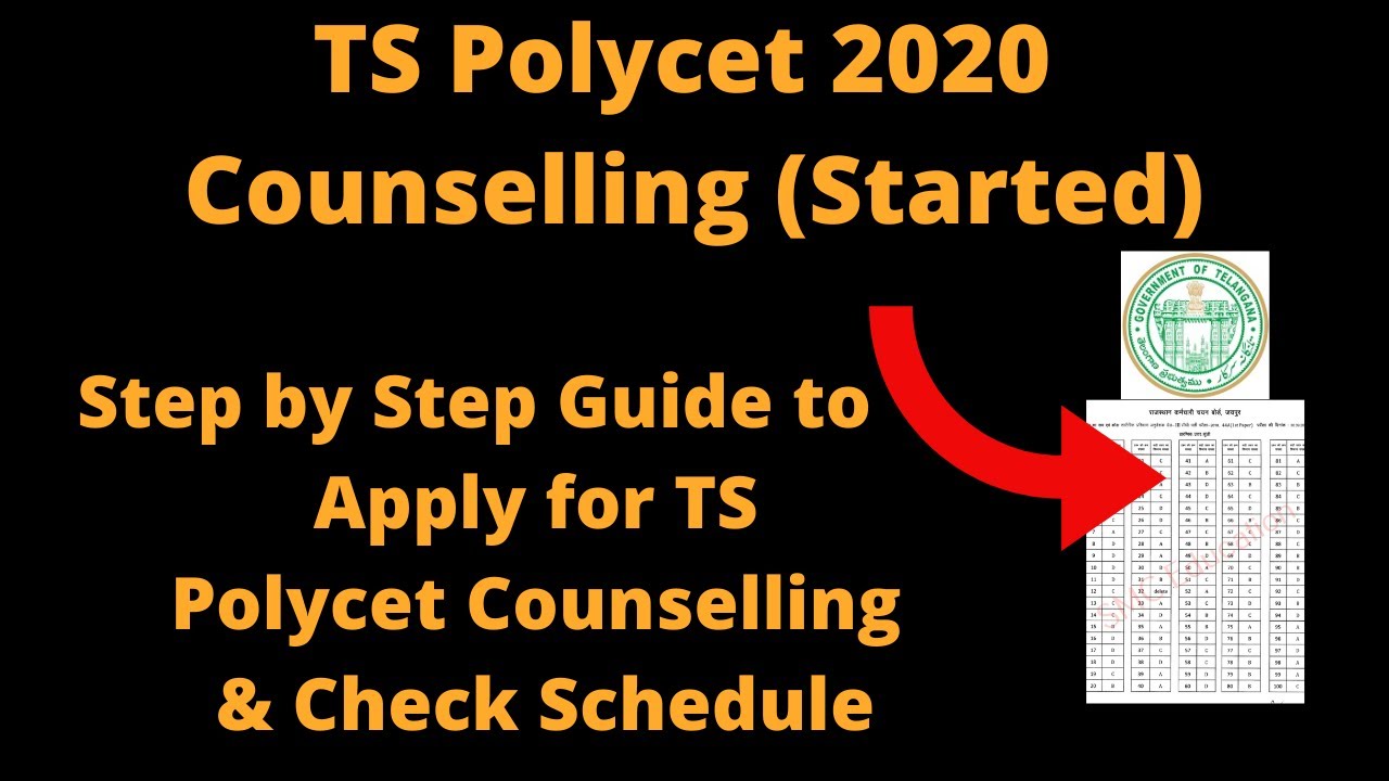 TS Polycet 2020 Counselling (Started) - How to Apply for TS Polycet Counselling & Check Schedule