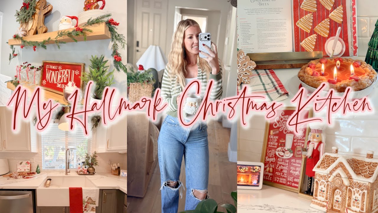 Идеи рождественского декора от HALLMARK CHRISTMAS KITCHEN! Уборка + украшение вместе со мной + ре...