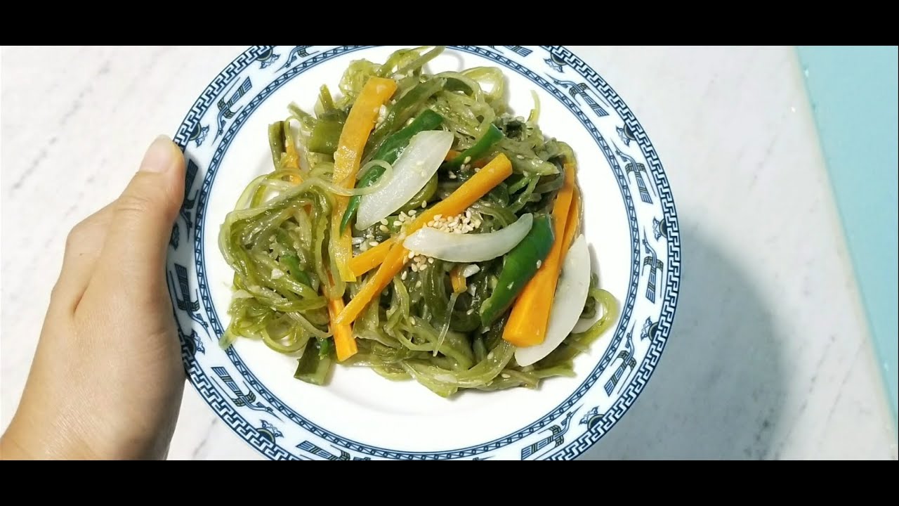 Banchan Rong biển xào Hàn Quốc| Korean Seaweed stiring| 한국 반찬 미역 줄기 볶음