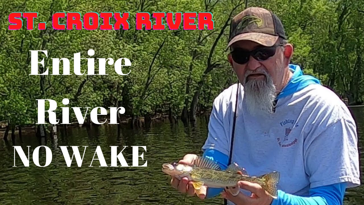 St. Croix River Minnesota Walleye Fishing In Extreme High Water