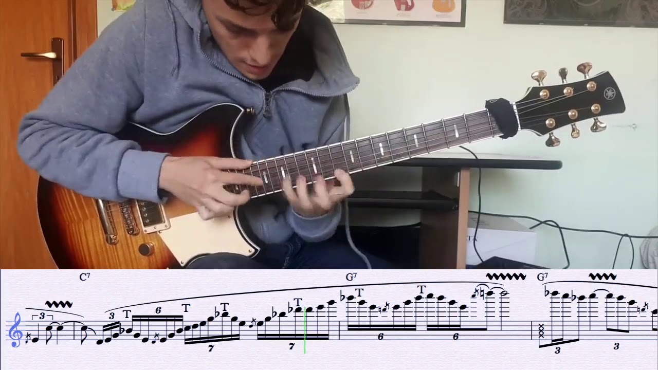 Matteo Mancuso - Blues in G (Transcription)