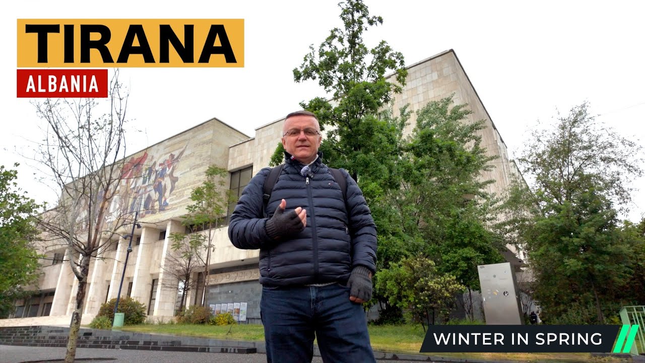 TIRANA, ALBANIA ☔ WINTER IN SPRING ⛈️ DIMER NE PRANVERE ☂️ 21 PRILL 2024 🌈 RAINY WALK [4K HDR]