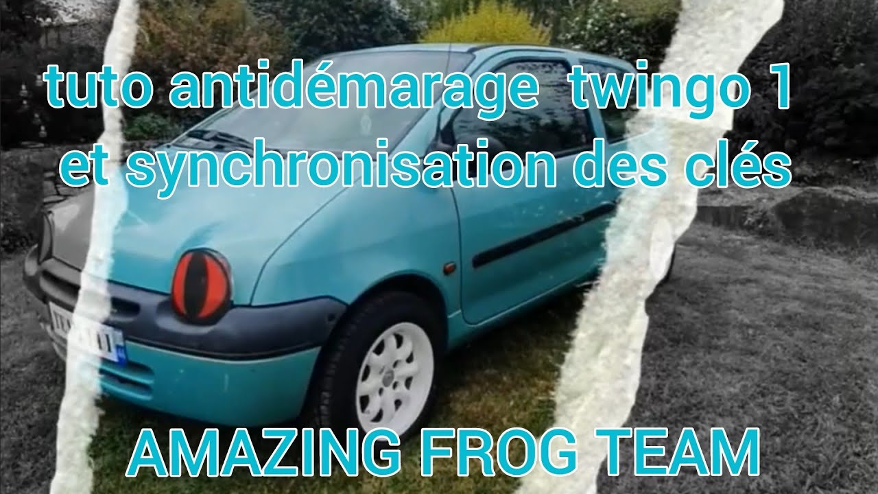 AMAZIN FROG - Tuto antidémarrage synchronisation des clés Twingo 1