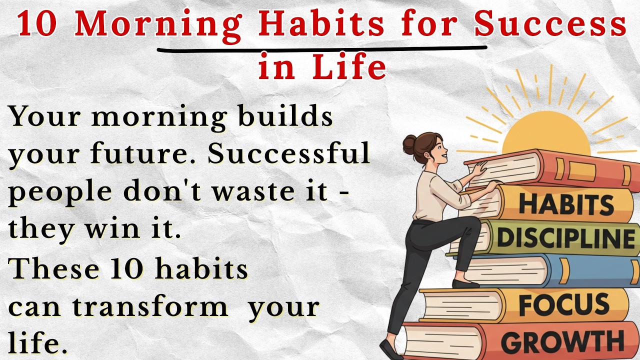 10 Miracle Morning Habits for Success | Graded Reader | English Fluency for Beginners