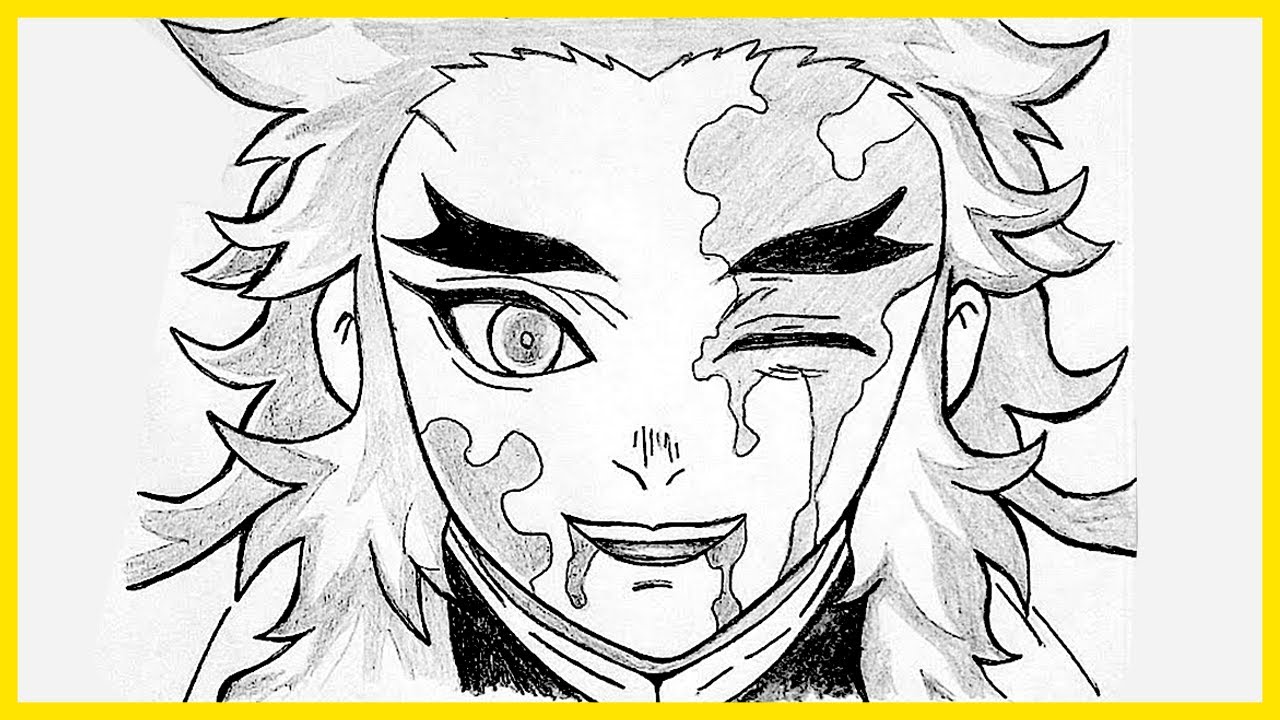 DESENHO ANIME FACIL E RAPIDO 🔥 RENGOKU ⚔