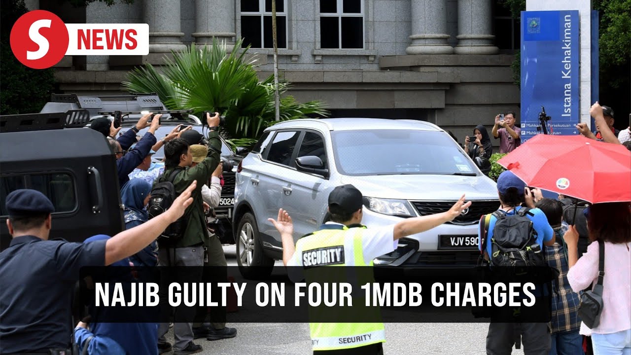 1MDB: Najib&nbsp;convicted on four counts of obtaining RM2.3bil in gratification