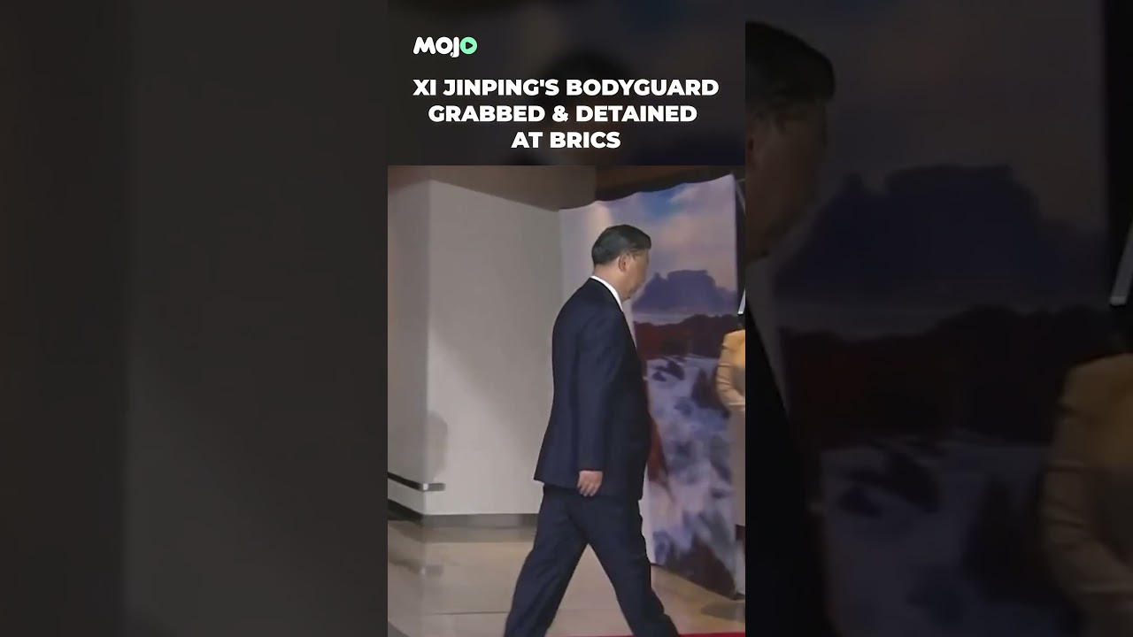 Viral Video: Xi Jinping's Bodyguard Grabbed & Detained As He Tries To Enter BRICS Summit #shorts