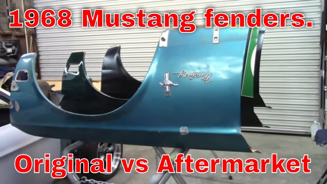 1968 Mustang fender comparison. Jade part 39.