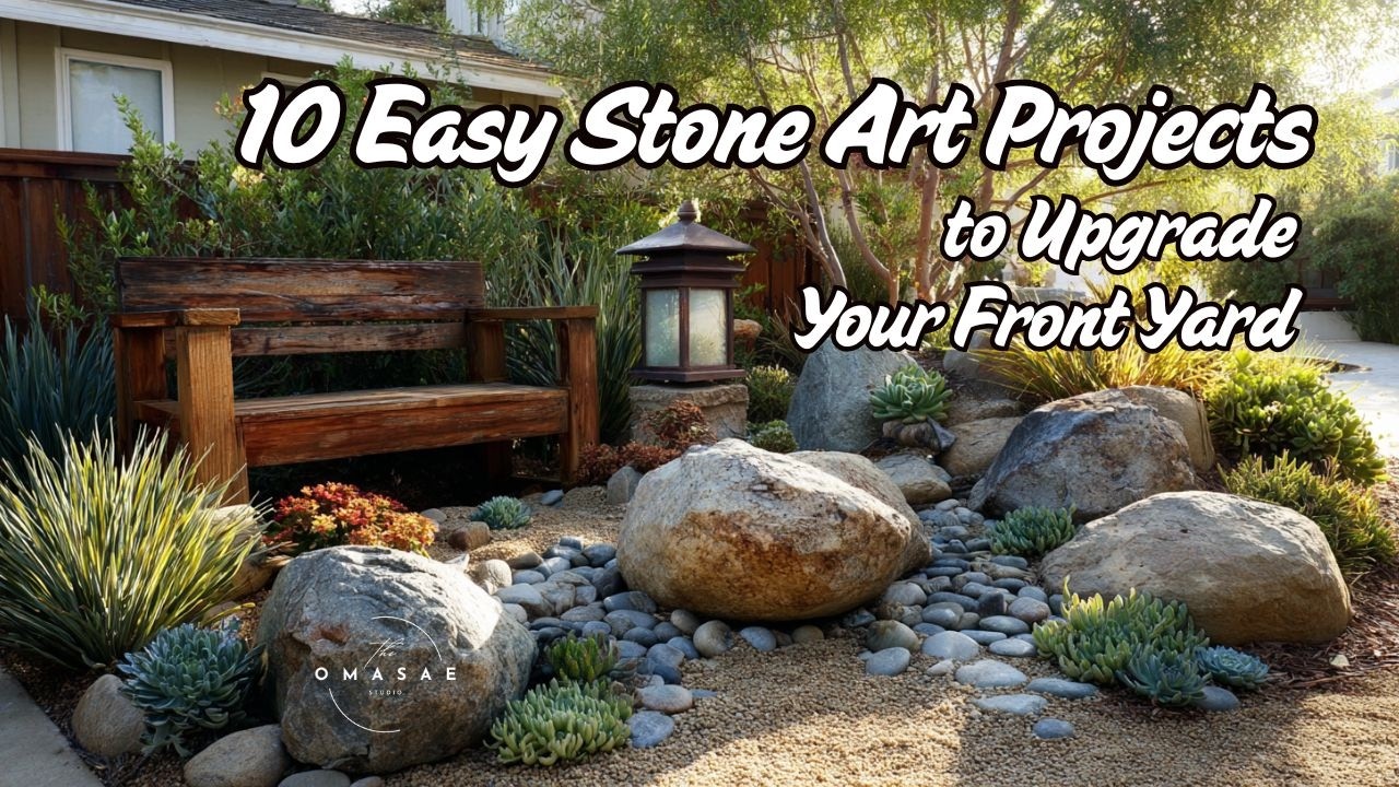 10 Easy Stone Art Projects to Upgrade Your Front Yard—Without Breaking the Bank 💡🪴