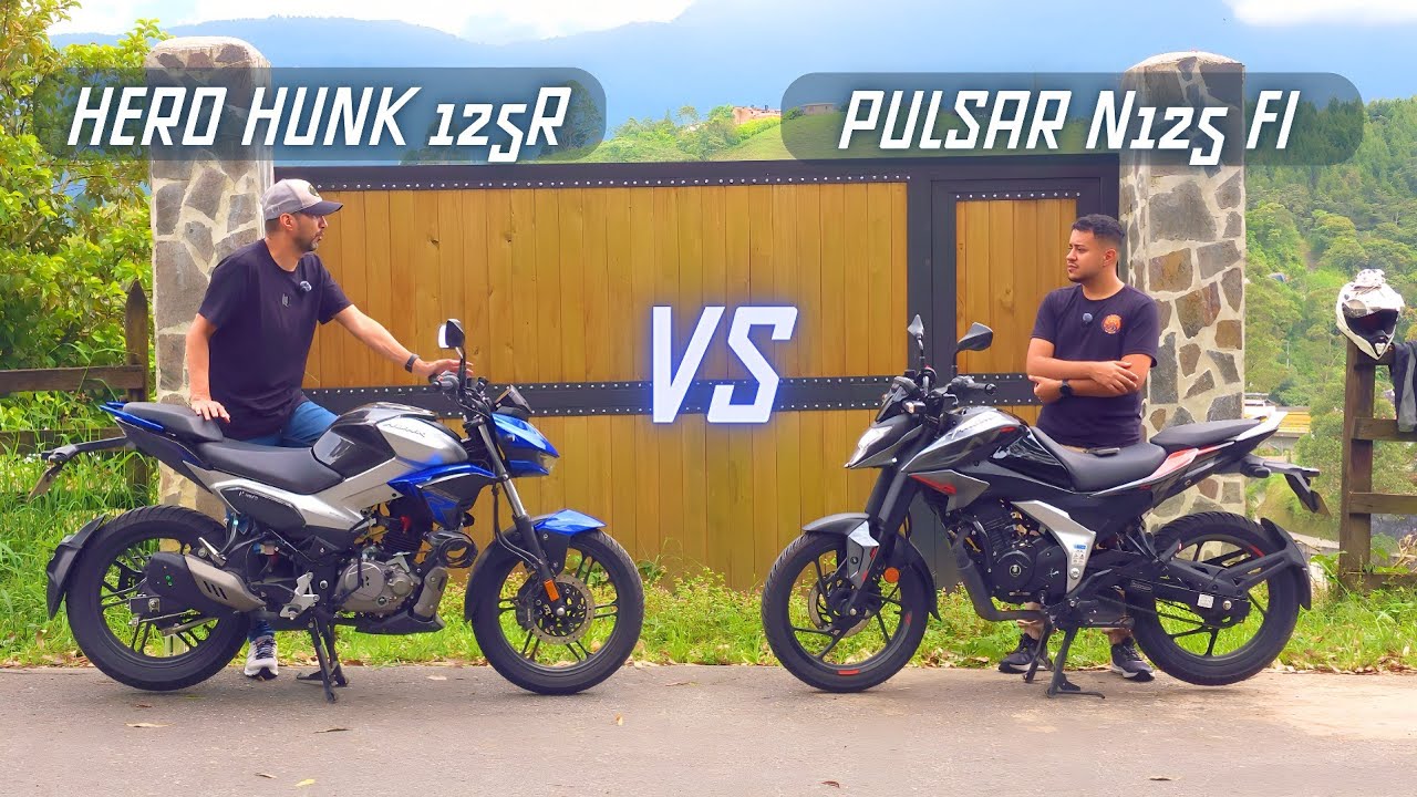 Pulsar N125 FI vs Hero Hunk 125R: ¿Cuál es la MEJOR 125? - FEAT @Un buñuelo en moto
