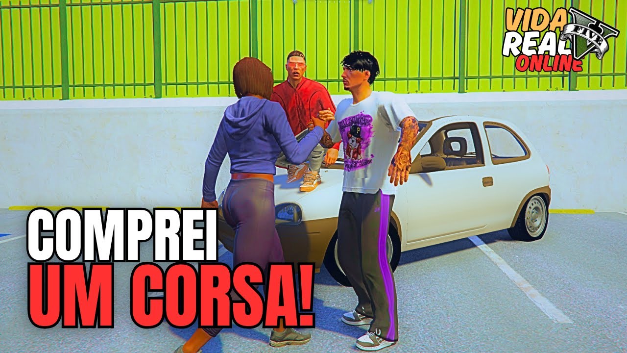 GTA V - VIDA REAL | COMPREI UM CARRO PRA RECOMEÇAR!! #75