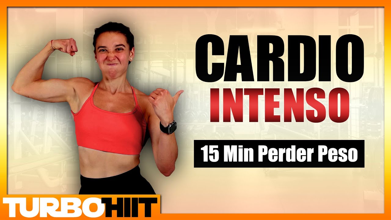 Rutina Cardio HIIT Intenso 15 minutos 🔥 Ejercicios para hacer en Casa y Perder Peso