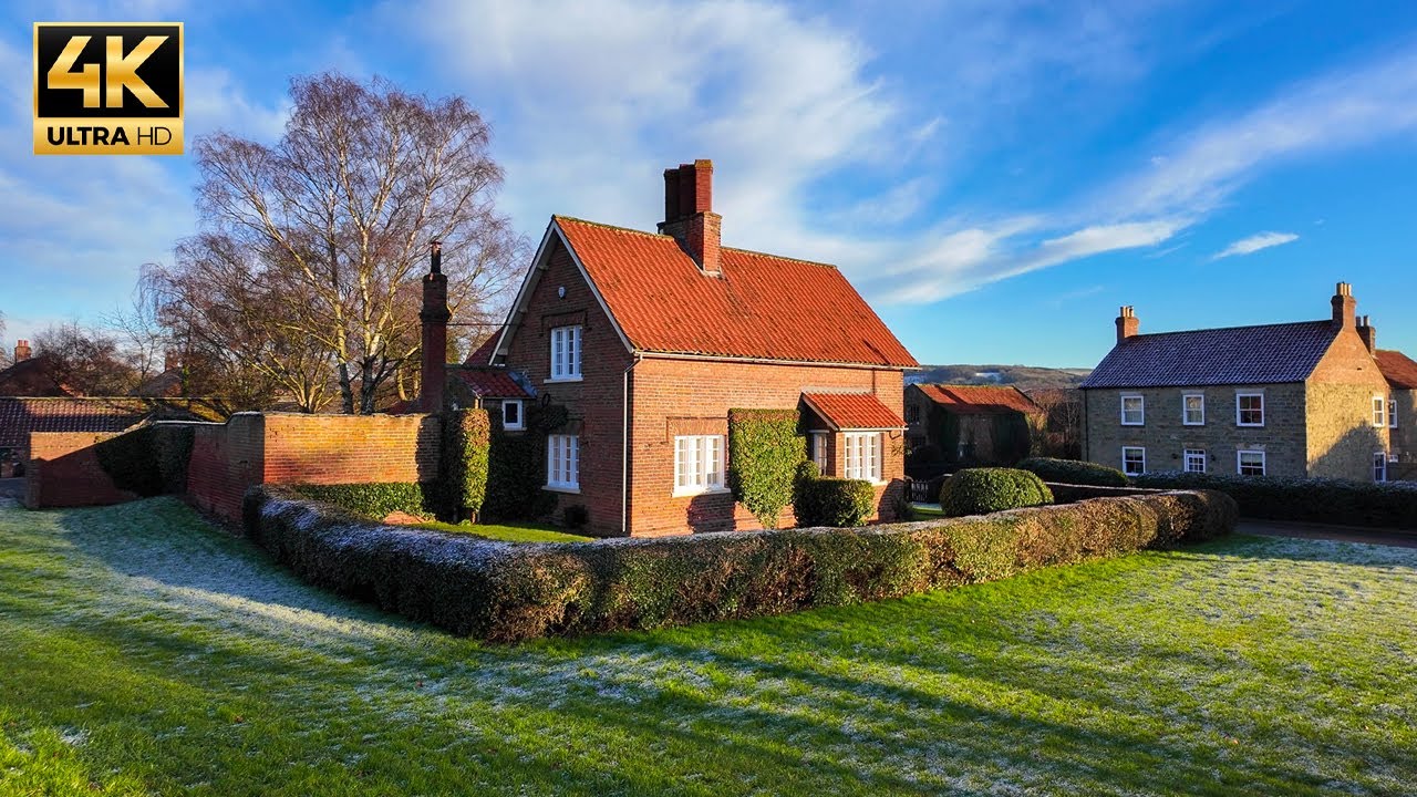 Peaceful Village Walk in the English Wintertime | BUGTHORPE, ENGLAND.