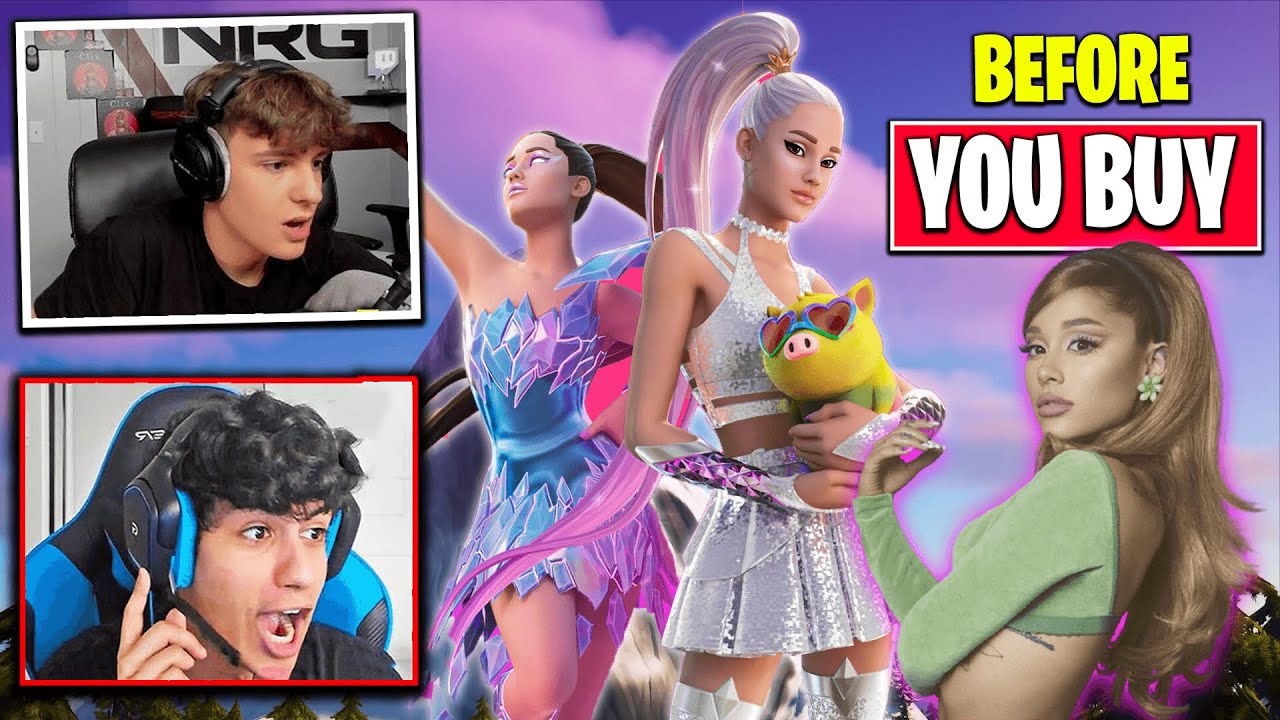 Streamers Get Early Access To Ariana Grande Fortnite Skin | Ariana Grande Gameplay Fortnite