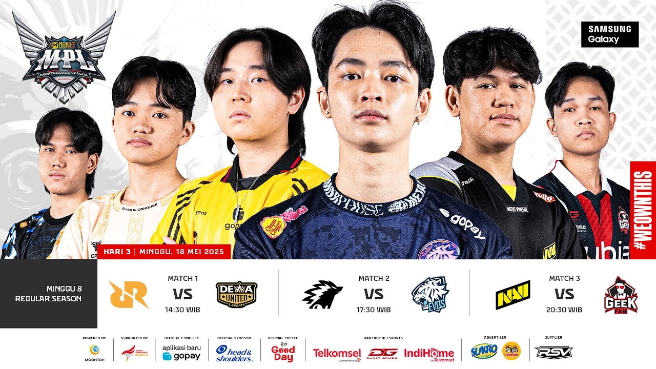 🔴 LIVE | MPL ID S15 | Regular Season Hari 3 Minggu 8 | Bahasa Indonesia