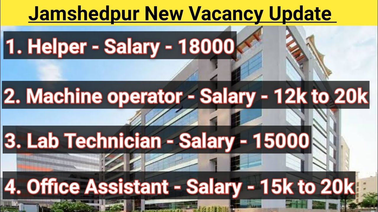 Mechanical & official jamshedpur job update