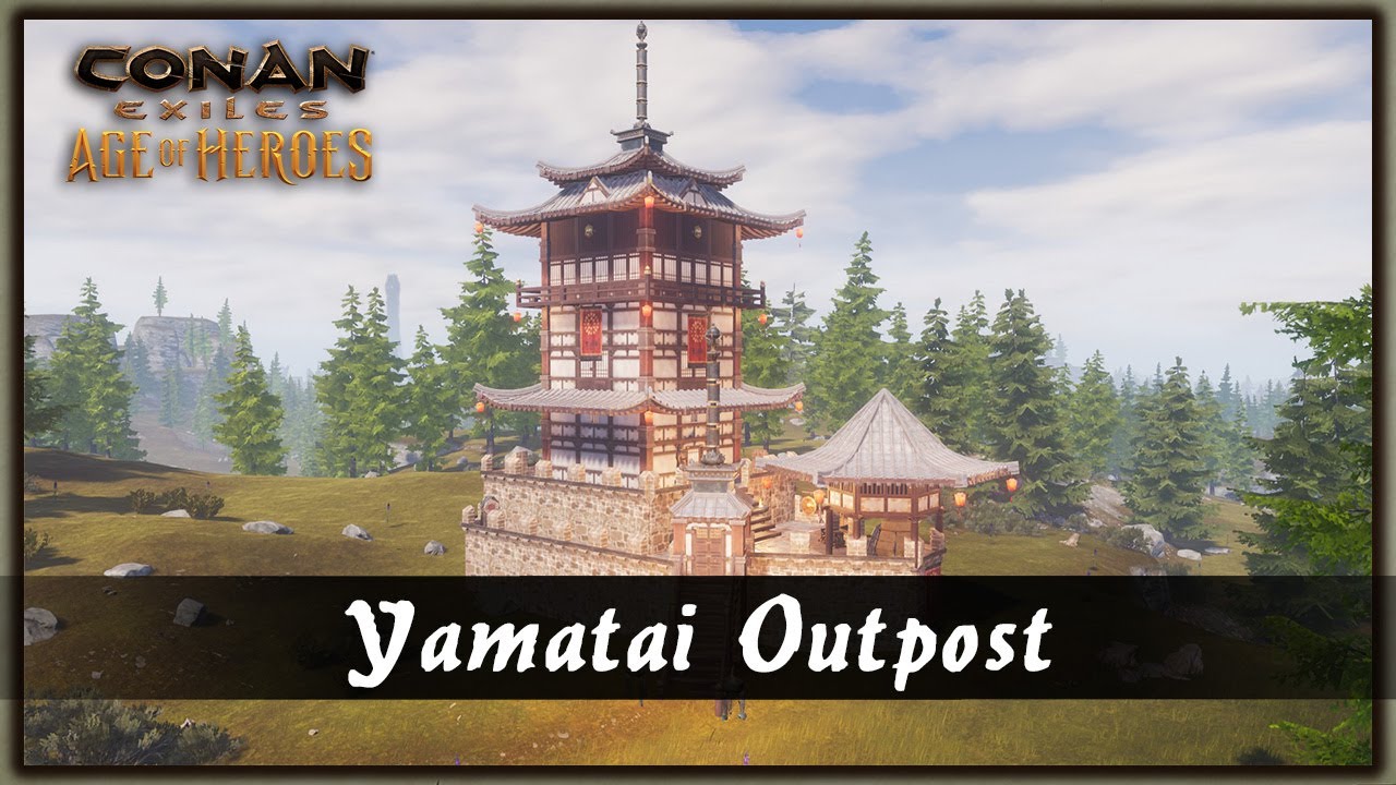 HOW TO BUILD A YAMATAI OUTPOST [SPEED BUILD] - CONAN EXILES