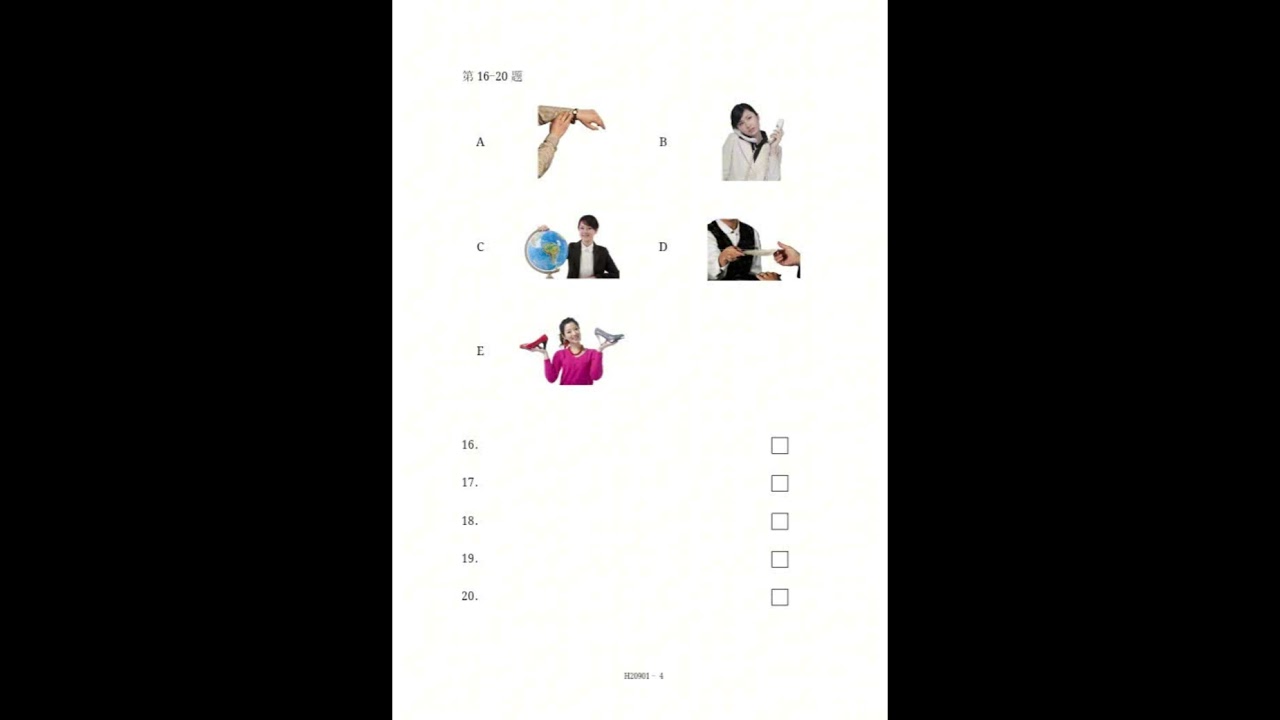 Đề thi thử HSK2 (có đáp án) Đề 1 