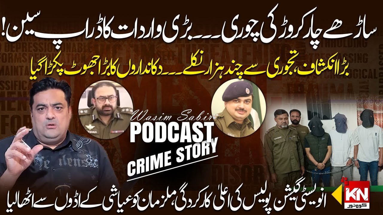 Crime Story Podcast with Wasim Sabir | Drop scene Huge Heist in Azam Market | Kohenoor Digital