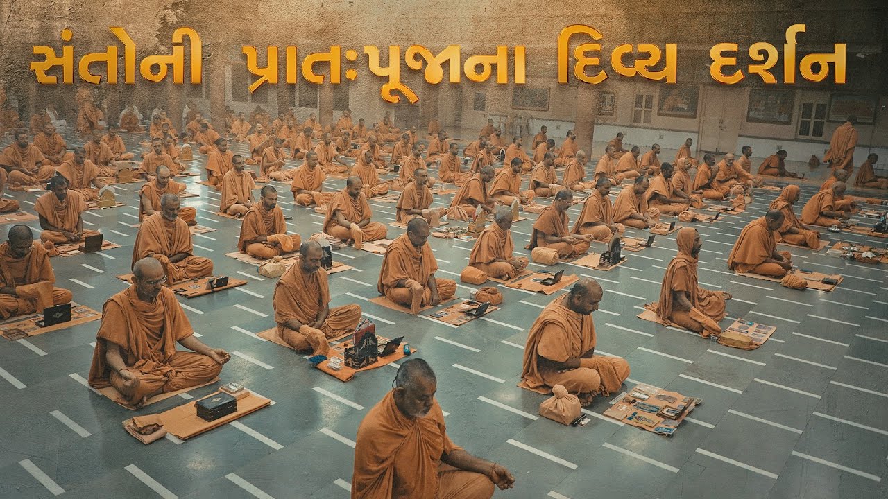 સંતોની પ્રાત:પૂજાના દિવ્ય દર્શન || Divine Darshan of Santo in Morning Puja || Rajkot Gurukul