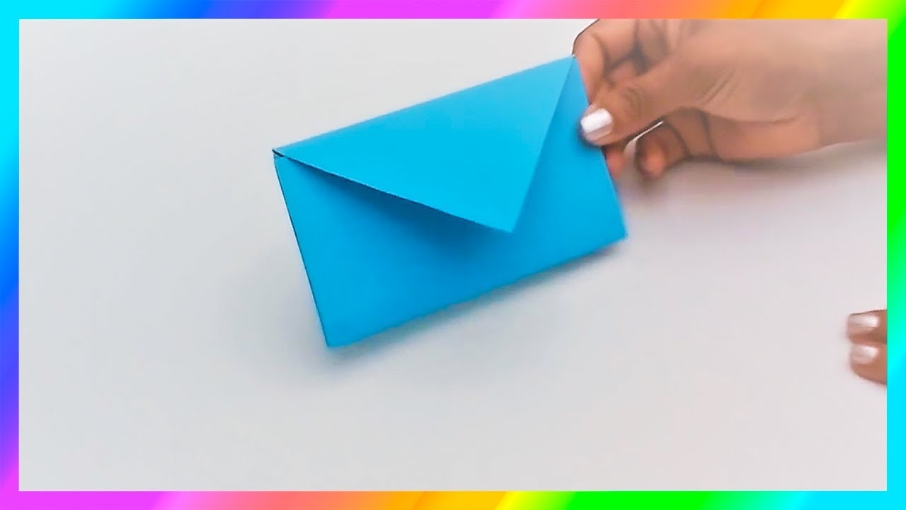 C&oacute;mo hacer SOBRES de papel sin pegamento★ Origami★Sobres para cartas | PapelyManualidades