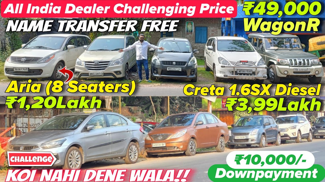 All India Challenging price🔥| Second Hand Car In Kolkata | WagonR, I20, Santro | Used Car In Kolkata