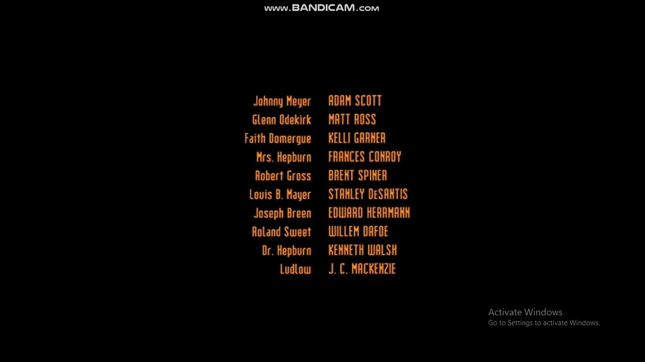 The Aviator 2004 End Credits