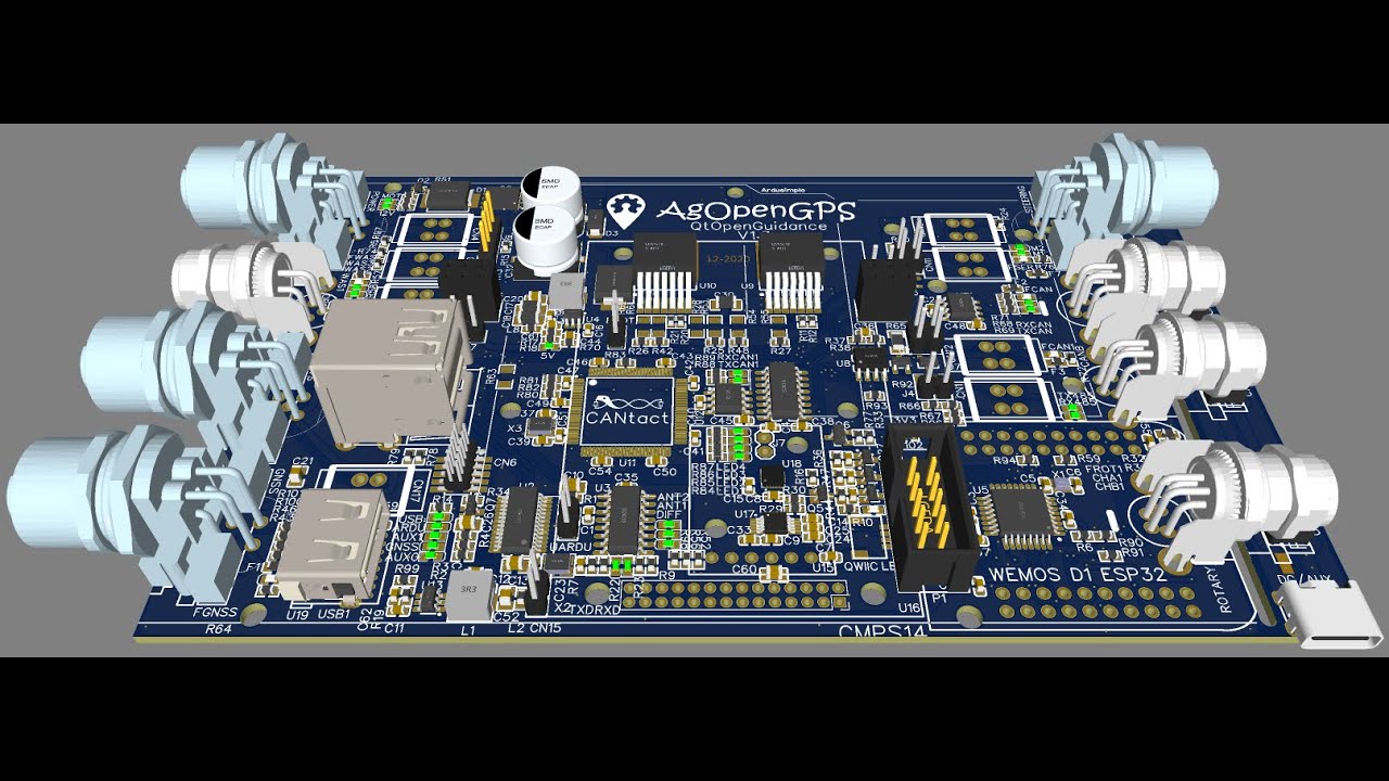 PCBA setup for AgOpenGPS